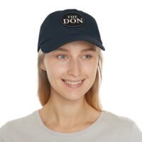 stylish dad hat with leather patch | the don | gift for dads, casual wear, father's day, birthday, everyday fashion