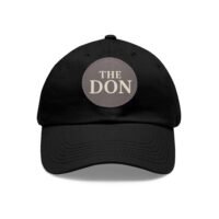 stylish dad hat with leather patch | the don | gift for dads, casual wear, father's day, birthday, everyday fashion