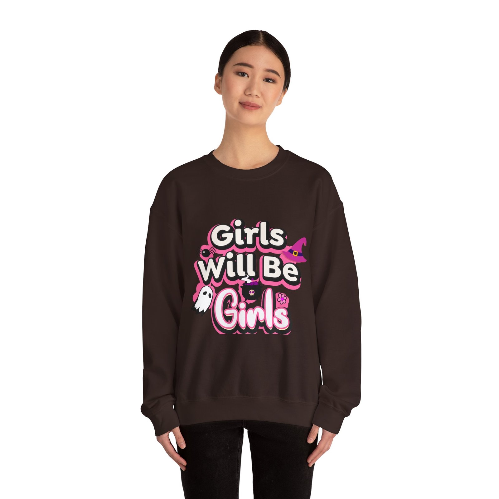 girls will be girls sweatshirt, unisex crewneck pullover, halloween gift, cozy casual wear, fun statement sweatshirt girls will be girls sweatshirt, unisex crewneck pullover, halloween gift, cozy casual wear, fun statement sweatshirt
