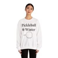 pickleball winter crewneck sweatshirt | cozy unisex pullover, perfect gift for athletes, winter sportswear, holiday chill wear, casual style