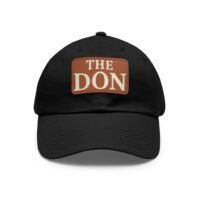 the don dad hat with leather patch,perfect gift for father's day, casual style for outdoor events, trendy accessory, summer fashion