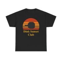 sunset club tee, retro graphic shirt, unisex cotton t shirt, casual summer wear, gift for friends, dink sunset club