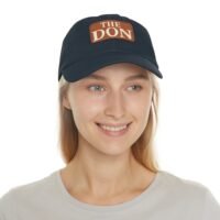 the don dad hat with leather patch,perfect gift for father's day, casual style for outdoor events, trendy accessory, summer fashion