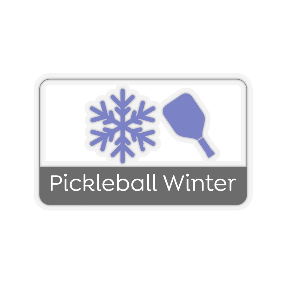 pickleball winter kiss cut stickers | perfect for paddle lovers, laptop decor, gifts for players, seasonal sports accessories pickleball winter kiss cut stickers | perfect for paddle lovers, laptop decor, gifts for players, seasonal sports accessories