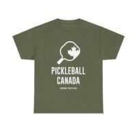 pickleball canada tee unisex heavy cotton shirt for sports lovers, casual wear, gift for athletes, fun pickleball apparel