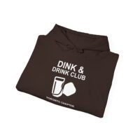 dink & drink club hoodie, unisex sweatshirt for friends, bar hangouts, birthday gift, party wear