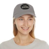 stylish dad hat with leather patch | the don | gift for dads, casual wear, father's day, birthday, everyday fashion