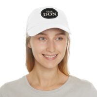 stylish dad hat with leather patch | the don | gift for dads, casual wear, father's day, birthday, everyday fashion