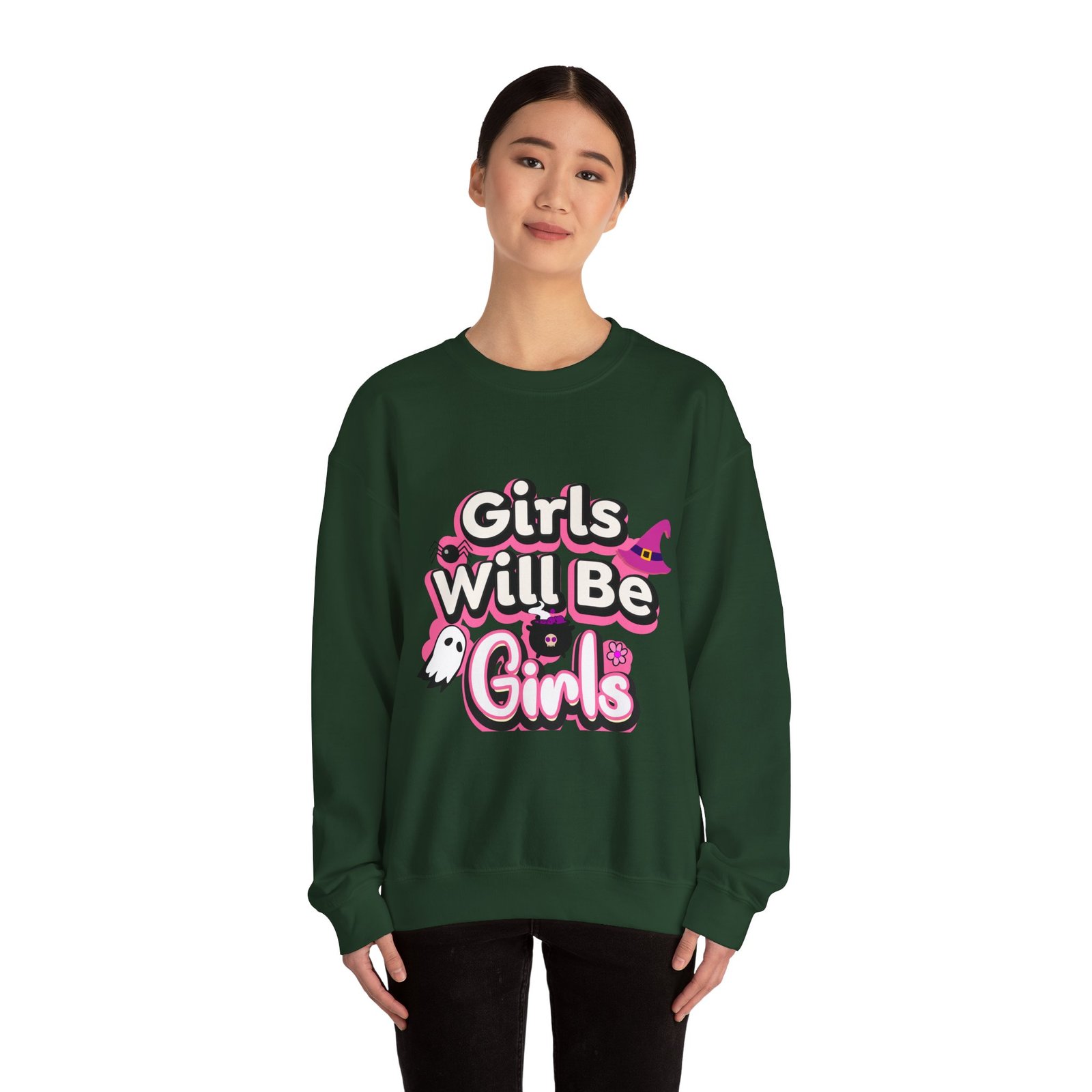 girls will be girls sweatshirt, unisex crewneck pullover, halloween gift, cozy casual wear, fun statement sweatshirt girls will be girls sweatshirt, unisex crewneck pullover, halloween gift, cozy casual wear, fun statement sweatshirt