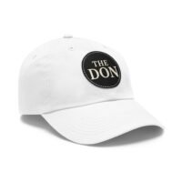 stylish dad hat with leather patch | the don | gift for dads, casual wear, father's day, birthday, everyday fashion
