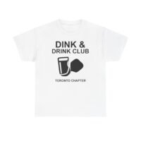 dink & drink club unisex heavy cotton tee, casual party wear, group gatherings, drinking games, fun events, gift for friends