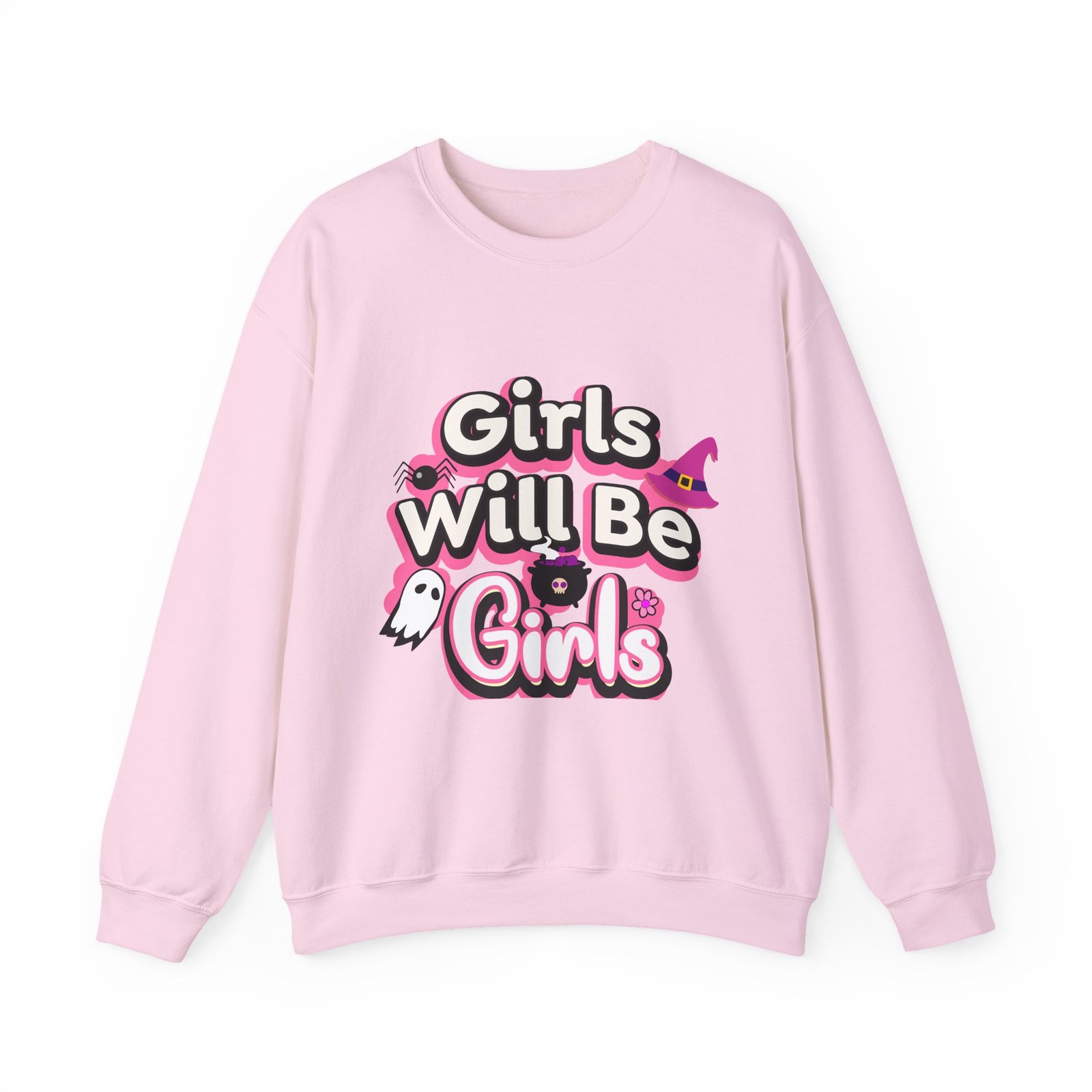 girls will be girls sweatshirt, unisex crewneck pullover, halloween gift, cozy casual wear, fun statement sweatshirt girls will be girls sweatshirt, unisex crewneck pullover, halloween gift, cozy casual wear, fun statement sweatshirt