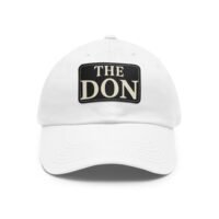 the don dad hat with leather patch,perfect gift for father's day, casual style for outdoor events, trendy accessory, summer fashion