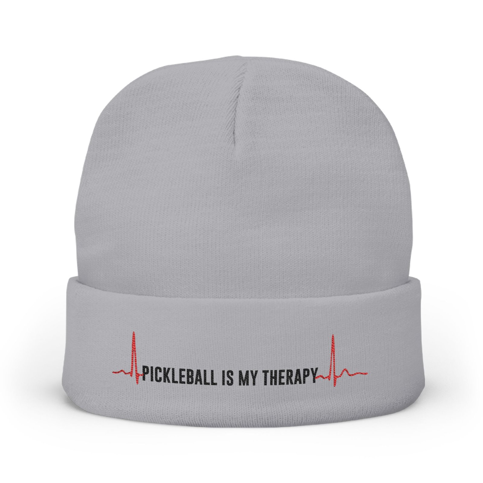 pickleball therapy knit beanie, sporty hat for pickleball lovers, embroidered gifts for athletes, winter accessory, fun sports merchandise pickleball therapy knit beanie, sporty hat for pickleball lovers, embroidered gifts for athletes, winter accessory, fun sports merchandise