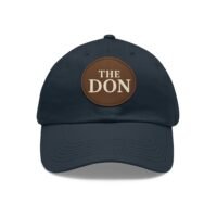 stylish dad hat with leather patch | the don | gift for dads, casual wear, father's day, birthday, everyday fashion