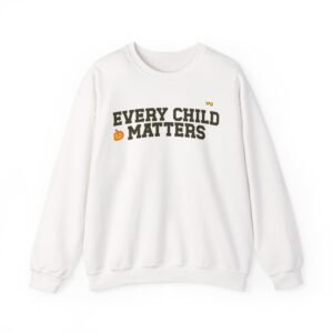 unisex crewneck sweatshirt 'every child matters' cozy apparel, comfort wear, gift for advocacy, fall fashion, charity support