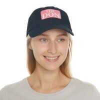 the don dad hat with leather patch,perfect gift for father's day, casual style for outdoor events, trendy accessory, summer fashion
