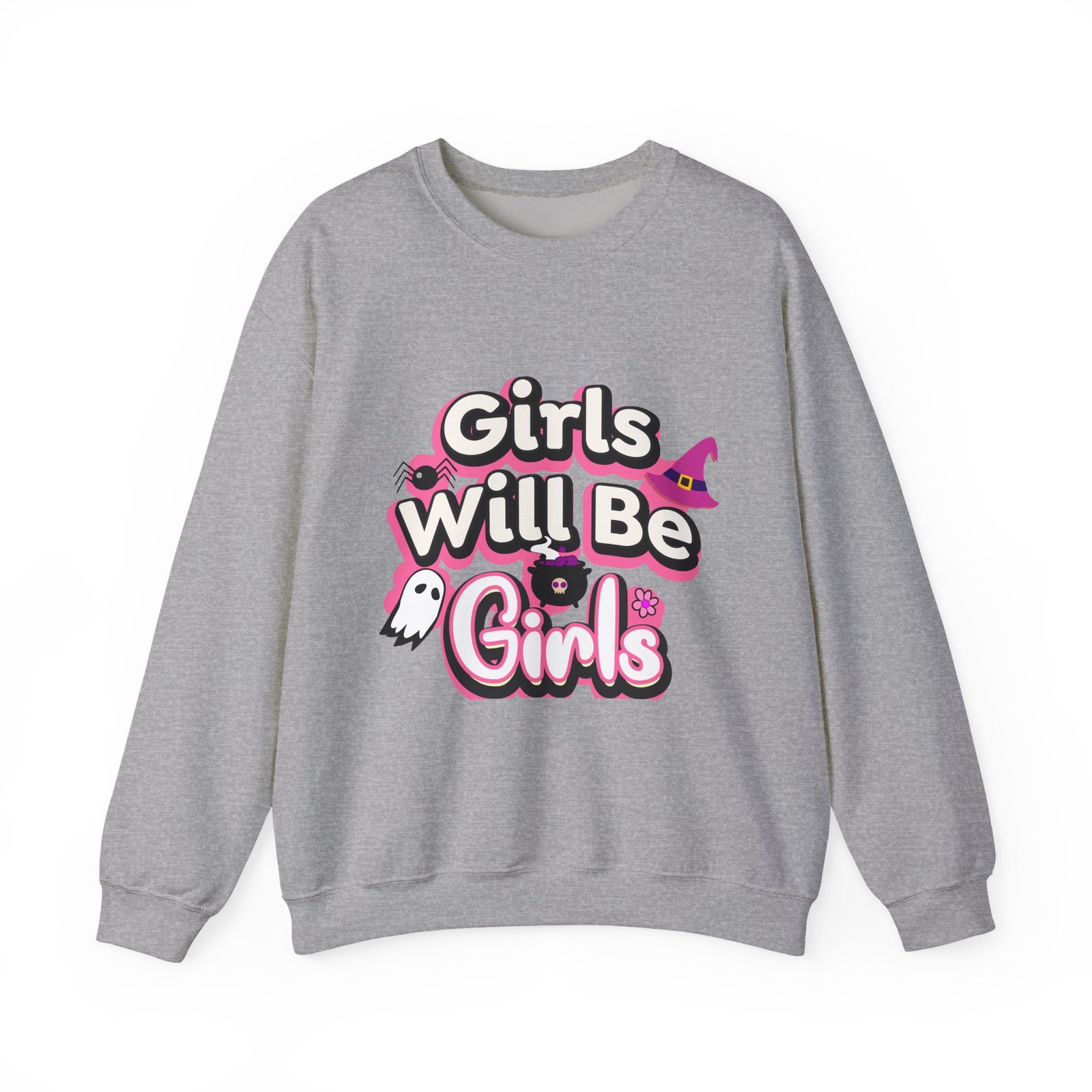 girls will be girls sweatshirt, unisex crewneck pullover, halloween gift, cozy casual wear, fun statement sweatshirt girls will be girls sweatshirt, unisex crewneck pullover, halloween gift, cozy casual wear, fun statement sweatshirt