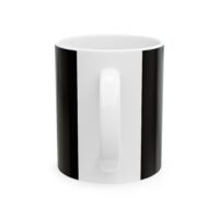 stylish black & cream ceramic mug | perfect gift for coffee lovers, tea drinkers, home decor, personalized gifts, office essentials