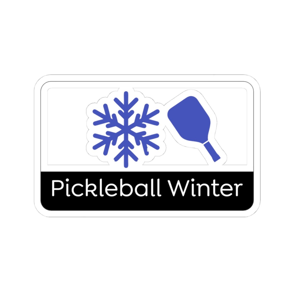 pickleball winter kiss cut stickers | perfect for paddle lovers, laptop decor, gifts for players, seasonal sports accessories pickleball winter kiss cut stickers | perfect for paddle lovers, laptop decor, gifts for players, seasonal sports accessories