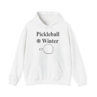 pickleball winter unisex hoodie, cozy sweatshirt for sports lovers, winter sports gear, casual gift for him/her, gaming hoodie