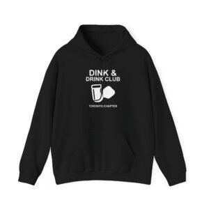 dink & drink club hoodie, unisex sweatshirt for friends, bar hangouts, birthday gift, party wear