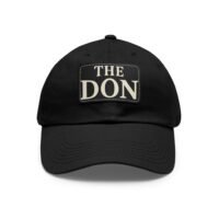 the don dad hat with leather patch,perfect gift for father's day, casual style for outdoor events, trendy accessory, summer fashion