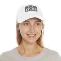 the don dad hat with leather patch,perfect gift for father's day, casual style for outdoor events, trendy accessory, summer fashion