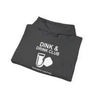 dink & drink club hoodie, unisex sweatshirt for friends, bar hangouts, birthday gift, party wear