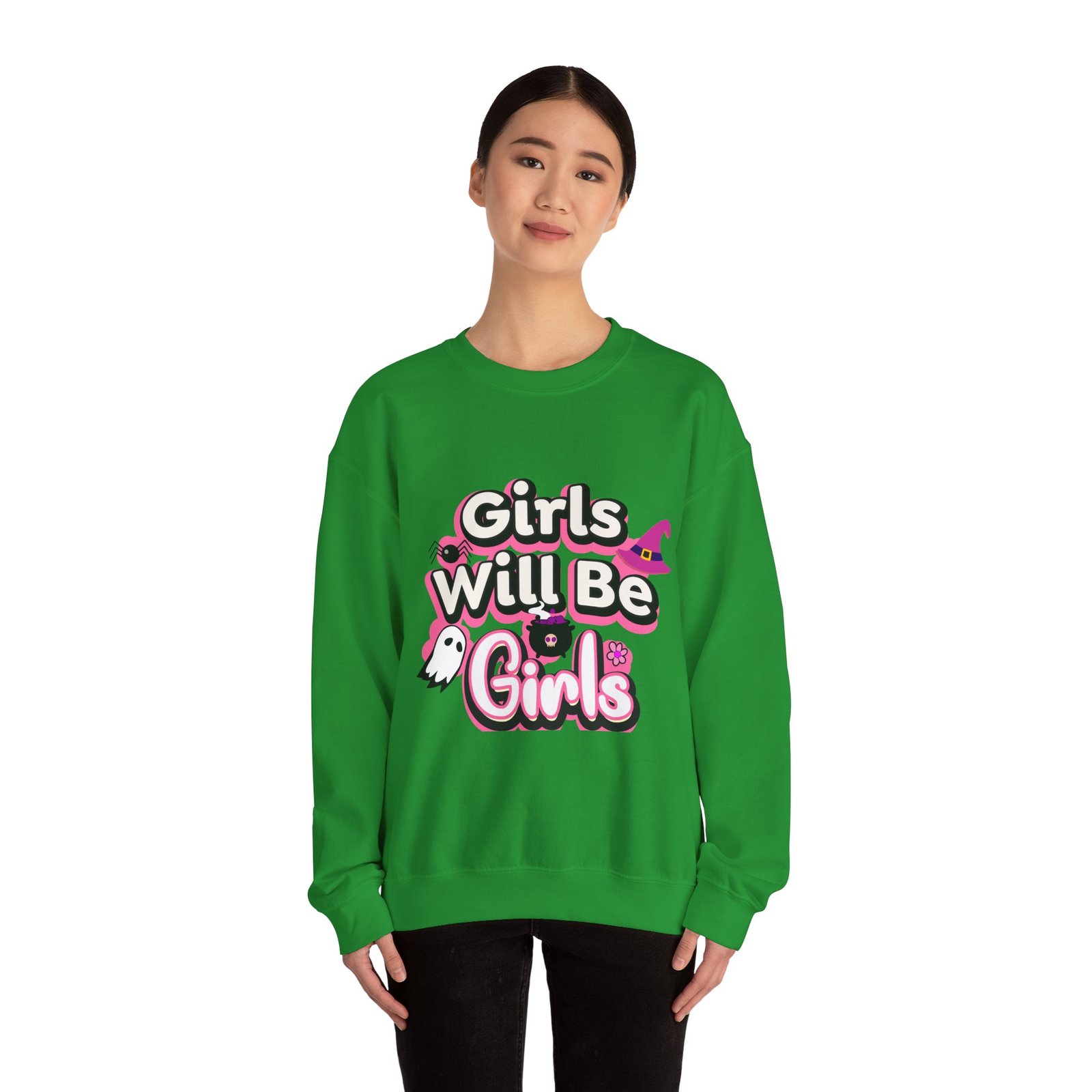 girls will be girls sweatshirt, unisex crewneck pullover, halloween gift, cozy casual wear, fun statement sweatshirt girls will be girls sweatshirt, unisex crewneck pullover, halloween gift, cozy casual wear, fun statement sweatshirt