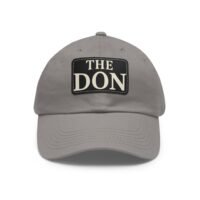 the don dad hat with leather patch,perfect gift for father's day, casual style for outdoor events, trendy accessory, summer fashion