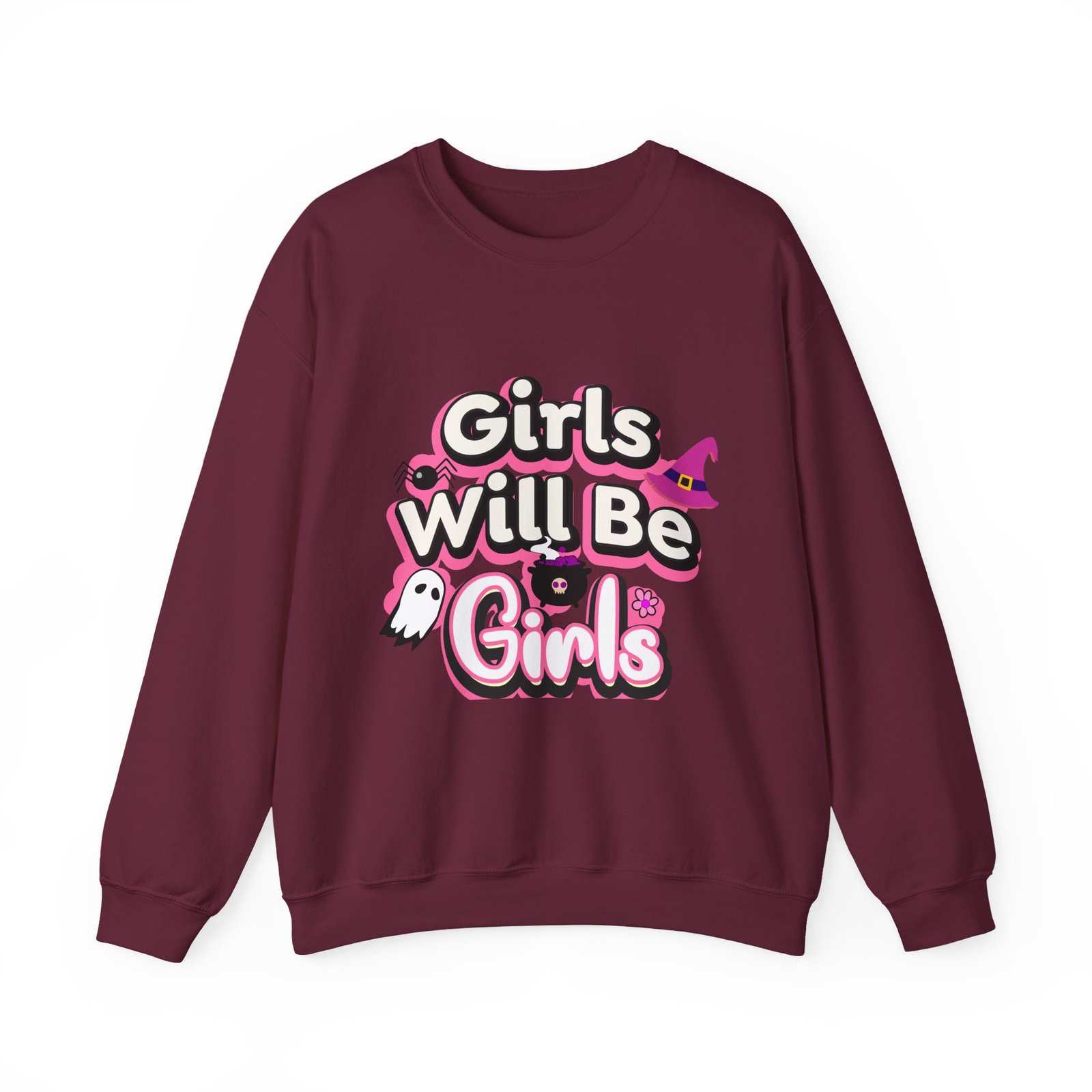 girls will be girls sweatshirt, unisex crewneck pullover, halloween gift, cozy casual wear, fun statement sweatshirt girls will be girls sweatshirt, unisex crewneck pullover, halloween gift, cozy casual wear, fun statement sweatshirt