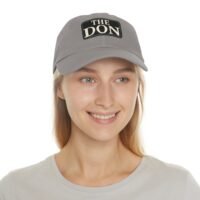 the don dad hat with leather patch,perfect gift for father's day, casual style for outdoor events, trendy accessory, summer fashion