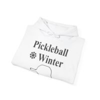 pickleball winter unisex hoodie, cozy sweatshirt for sports lovers, winter sports gear, casual gift for him/her, gaming hoodie