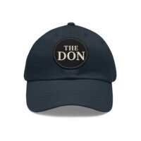 stylish dad hat with leather patch | the don | gift for dads, casual wear, father's day, birthday, everyday fashion