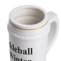 pickleball winter stein mug | perfect for winter gatherings, sports fans, holiday gifts, and celebrations