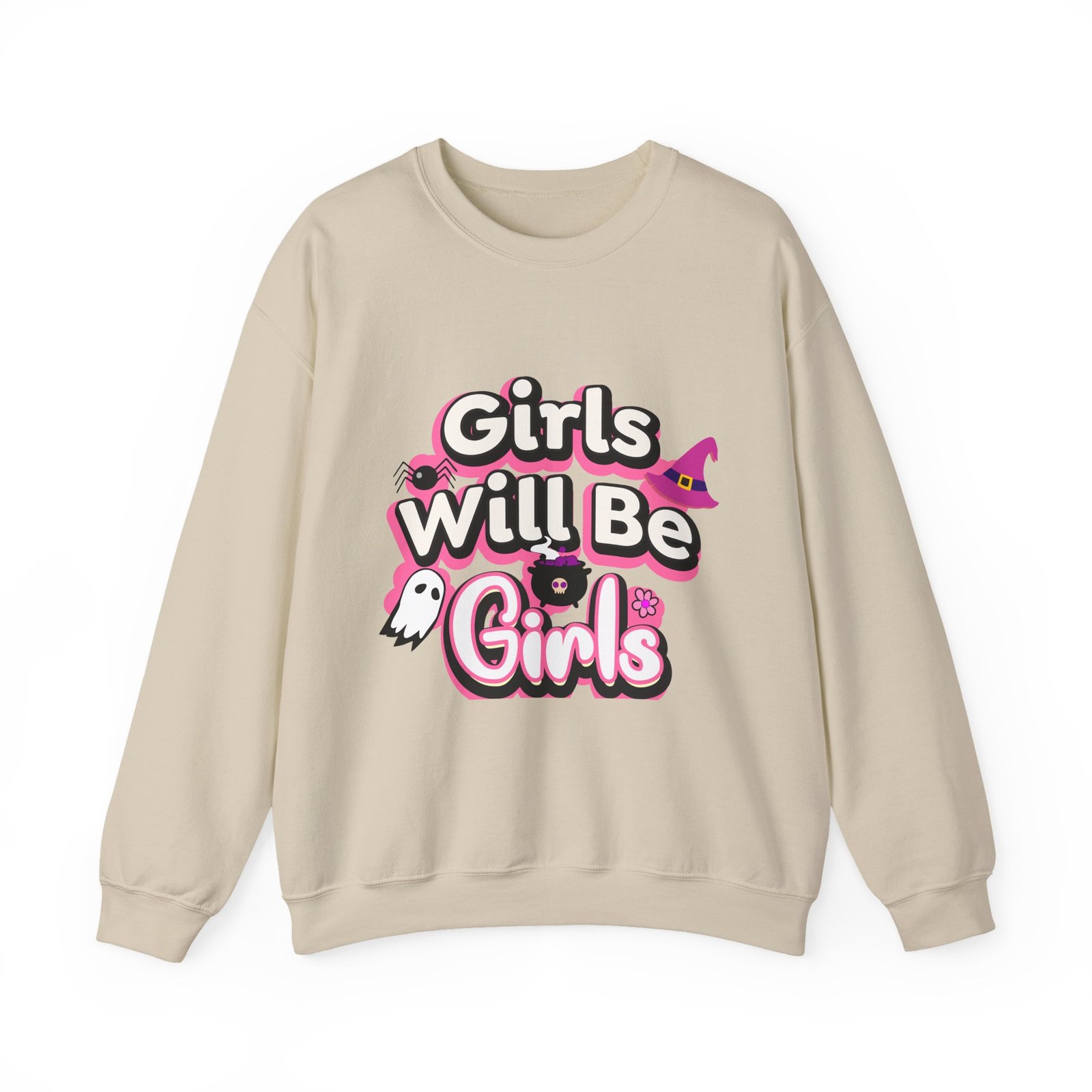 girls will be girls sweatshirt, unisex crewneck pullover, halloween gift, cozy casual wear, fun statement sweatshirt girls will be girls sweatshirt, unisex crewneck pullover, halloween gift, cozy casual wear, fun statement sweatshirt