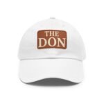 the don dad hat with leather patch,perfect gift for father's day, casual style for outdoor events, trendy accessory, summer fashion