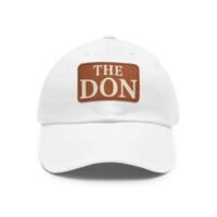 the don dad hat with leather patch,perfect gift for father's day, casual style for outdoor events, trendy accessory, summer fashion