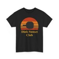 sunset club tee, retro graphic shirt, unisex cotton t shirt, casual summer wear, gift for friends, dink sunset club