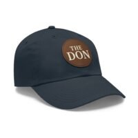 stylish dad hat with leather patch | the don | gift for dads, casual wear, father's day, birthday, everyday fashion