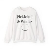 pickleball winter crewneck sweatshirt | cozy unisex pullover, perfect gift for athletes, winter sportswear, holiday chill wear, casual style