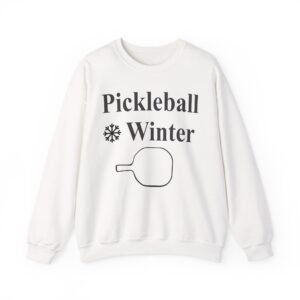 pickleball winter crewneck sweatshirt | cozy unisex pullover, perfect gift for athletes, winter sportswear, holiday chill wear, casual style