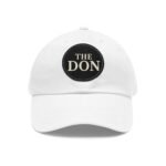 stylish dad hat with leather patch | the don | gift for dads, casual wear, father's day, birthday, everyday fashion