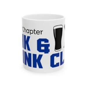fun sport themed ceramic mug for beer lovers, drink club, gift for sports fans, unique barware, perfect for celebrations