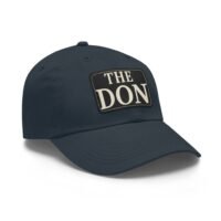 the don dad hat with leather patch,perfect gift for father's day, casual style for outdoor events, trendy accessory, summer fashion
