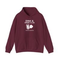 dink & drink club hoodie, unisex sweatshirt for friends, bar hangouts, birthday gift, party wear