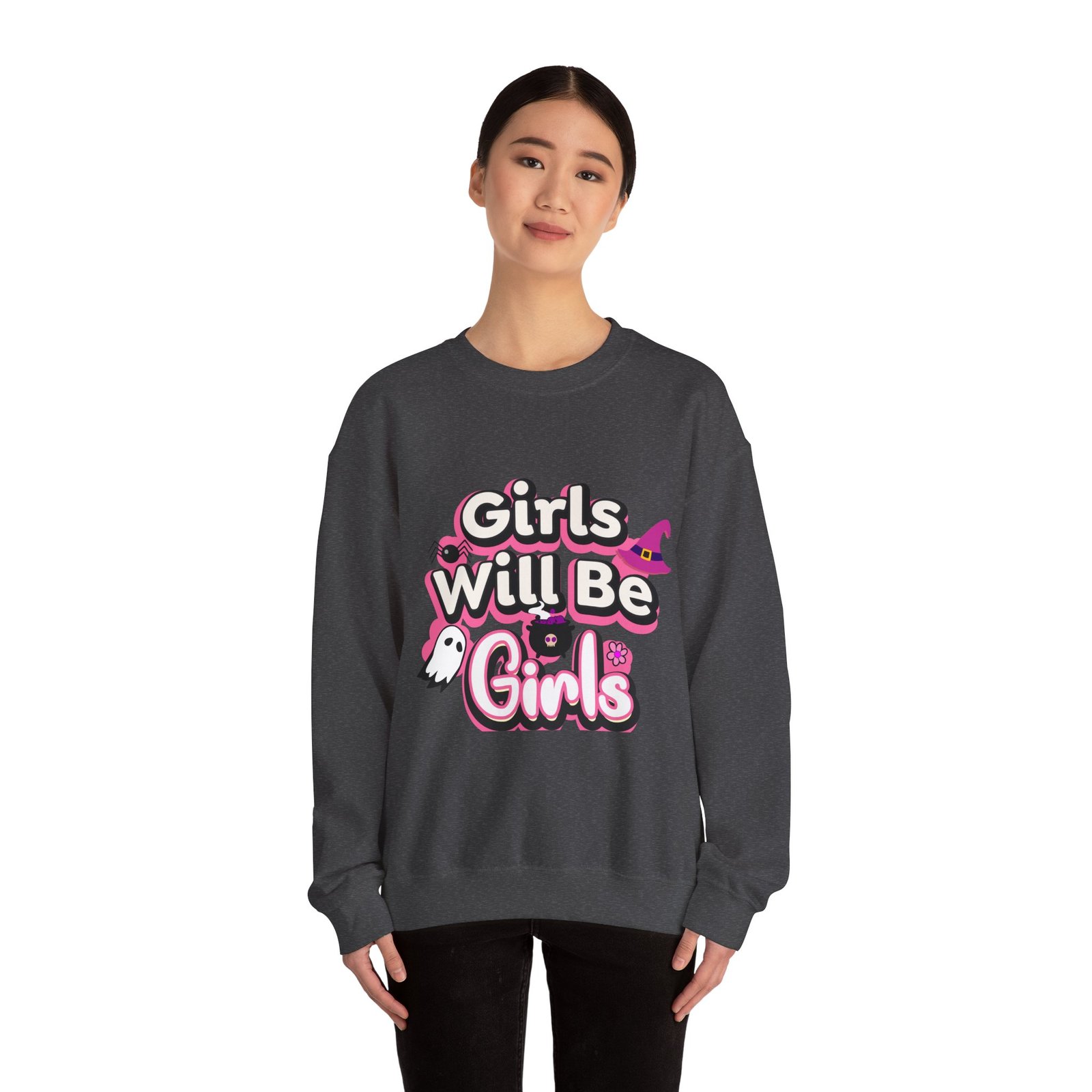 girls will be girls sweatshirt, unisex crewneck pullover, halloween gift, cozy casual wear, fun statement sweatshirt girls will be girls sweatshirt, unisex crewneck pullover, halloween gift, cozy casual wear, fun statement sweatshirt