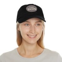 stylish dad hat with leather patch | the don | gift for dads, casual wear, father's day, birthday, everyday fashion
