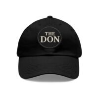 stylish dad hat with leather patch | the don | gift for dads, casual wear, father's day, birthday, everyday fashion
